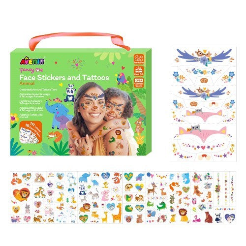 Avenir Face Stickers and Tattoos Animal