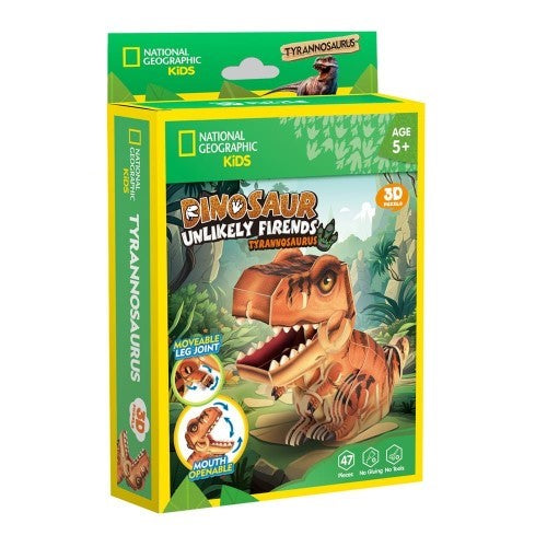 3D Puzzle - Cubic Fun Dinosaur Unlikely Friends T-Rex