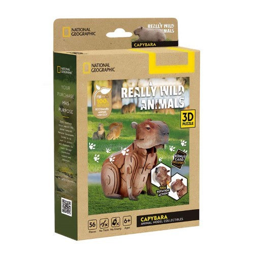 3D Puzzle - Cubic Fun Really Wild Animals Capybara