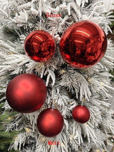 Tree Ornament - Xmas Bauble Ball 15cm (Red Gloss)