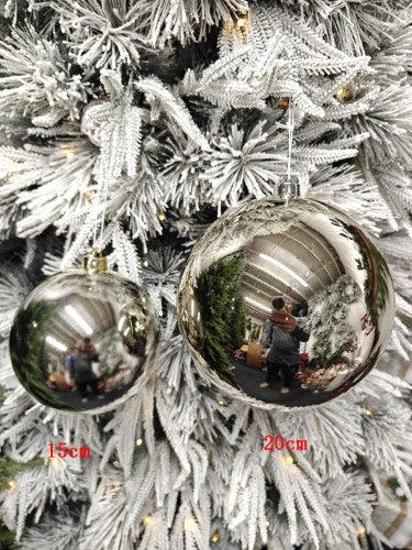 Tree Ornament - Xmas Bauble Ball 15cm (Champagne Gloss)