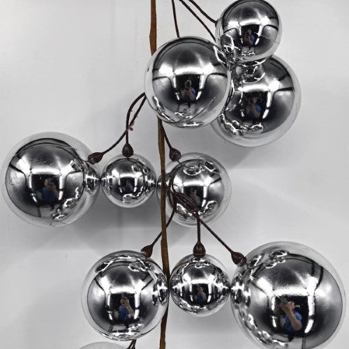 Christmas Baubles Garland - 200cm (Silver)