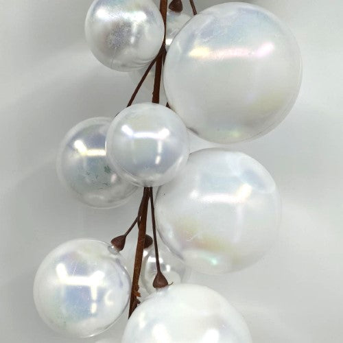 Christmas Baubles Garland - 200cm (White)