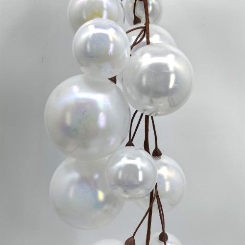 Christmas Baubles Garland - 200cm (White)