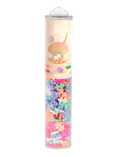 Plus Plus Building Set - Pearl Mix (240 pcs Tube)
