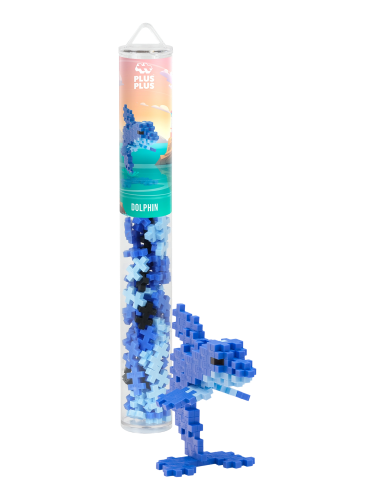 Plus Plus Building Set - Dolphin (100pc Tube)