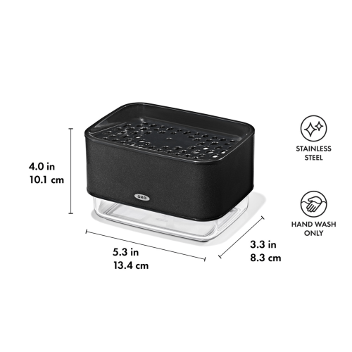 Soap Dispensing Sponge Holde - OXO Good Grips (Matte Black)