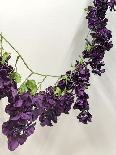 Artificial Wisteria Garland - 200cm (Purple)