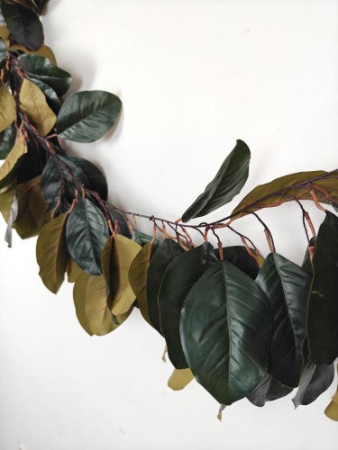 Artificial Magnolia Leaf Garland - Large