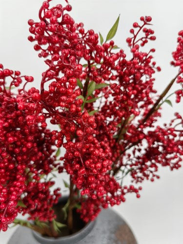 Artificial Nandina Berry Spray (Red)