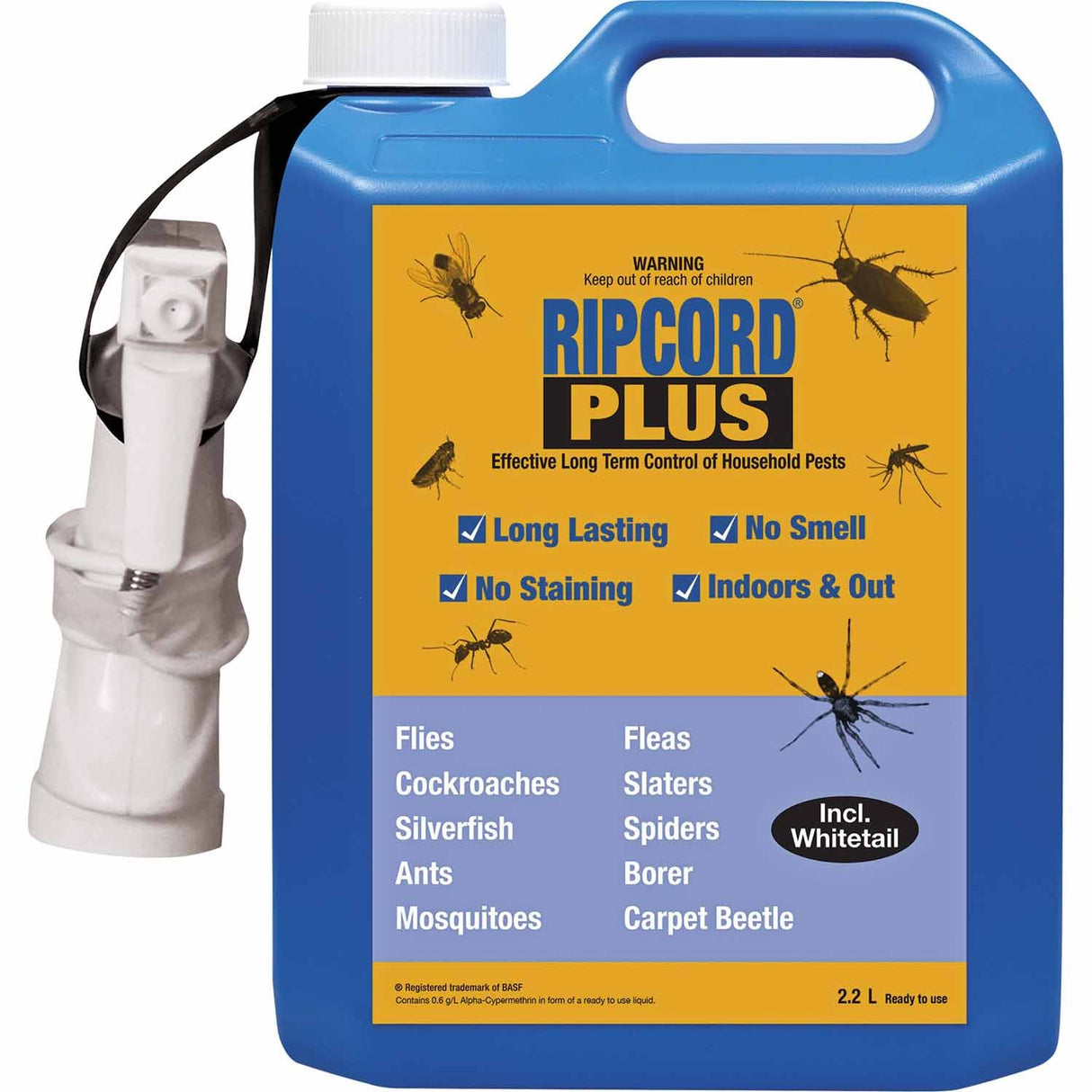 Insect Pest Control Spray - Ripcord Plus Ready to Use (2.2L)