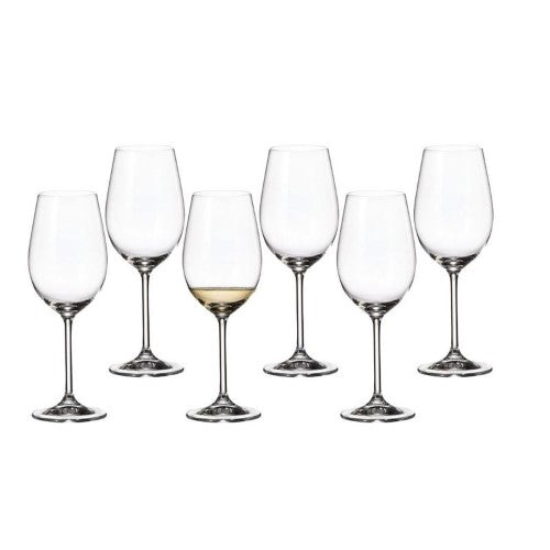 White Wine Glasses - BOHEMIA Colibri 350ml (Set of 6)