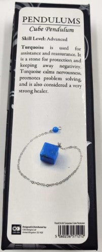 Pendulum - Turquoise Howlite Cube