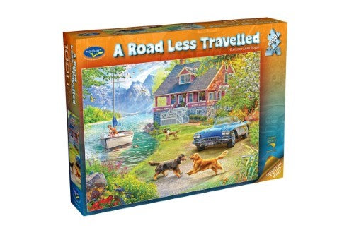 Jigsaw Puzzle - A Road Less Travelled Summer Lake House (1000pcs)