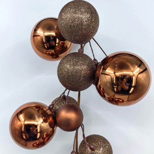 Garland - Mixed Christmas Bauble Ball 200cm (Copper)