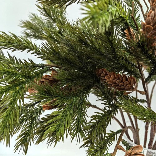 Artificial Deluxe Juniper Pine Spray with Cones