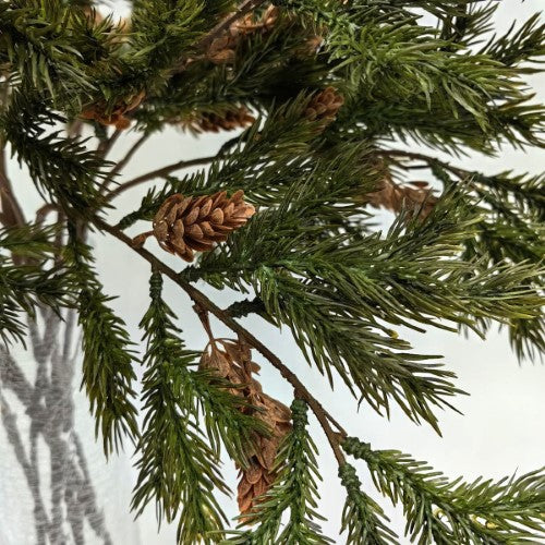 Artificial Deluxe Juniper Pine Spray with Cones