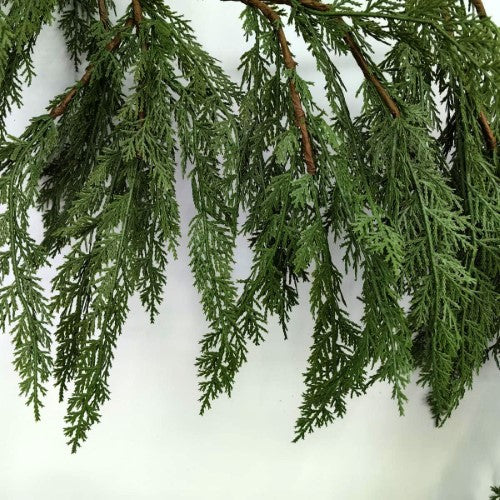 Artificial Real Touch Western Red Cedar Pine Garland (180cm)