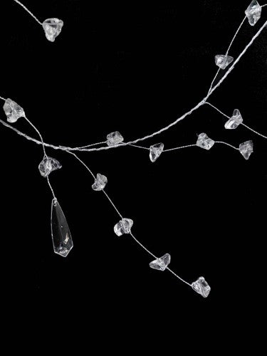 Acrylic Crystal Stone Garland with Ice Drop (120cm)