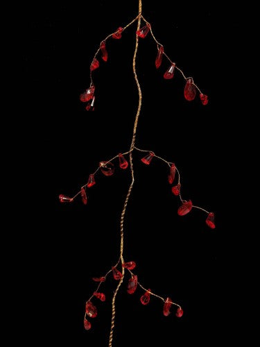 Acrylic Shell Garland - 190cm (Red)