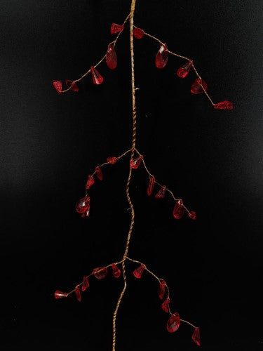 Acrylic Shell Garland - 190cm (Red)
