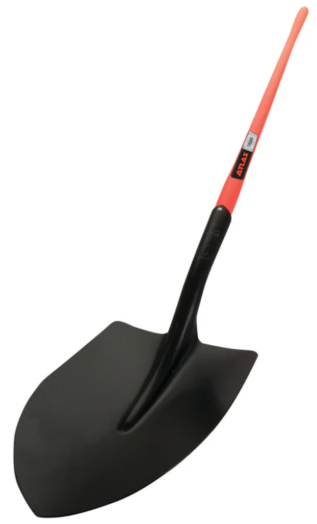 Atlas Trade No. 2 Fibreglass Long Handle Round Mouth Shovel