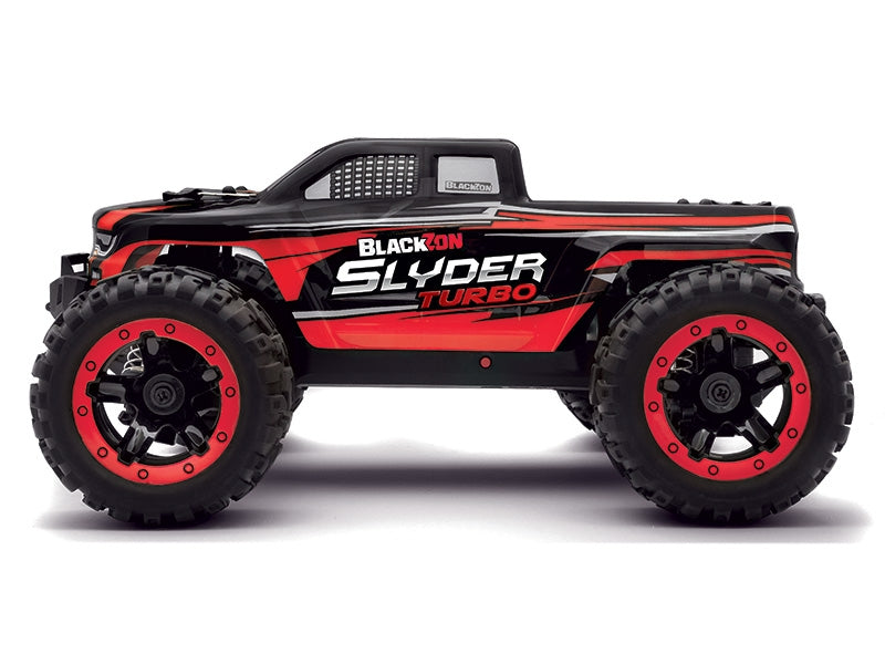 Radio Control - Blackzon 1/16 Slyder Monster Truck Turbo 4WD 2S Brushless - Red