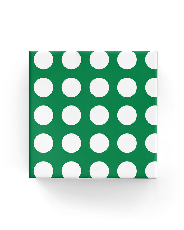 Polka Dot Wrap Emerald Green
