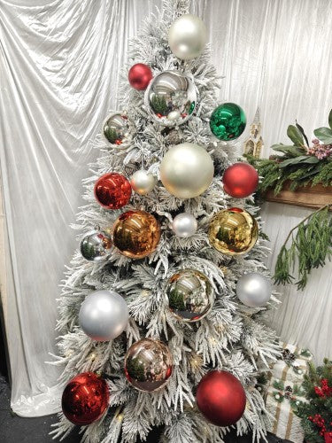 Tree Ornament - Xmas Bauble Ball 15cm (Champagne Gloss)