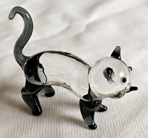 Ornament - Glass Art Cute Cats (Set of 4 Assorted)