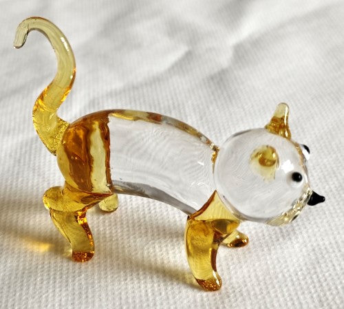 Ornament - Glass Art Cute Cats (Set of 4 Assorted)