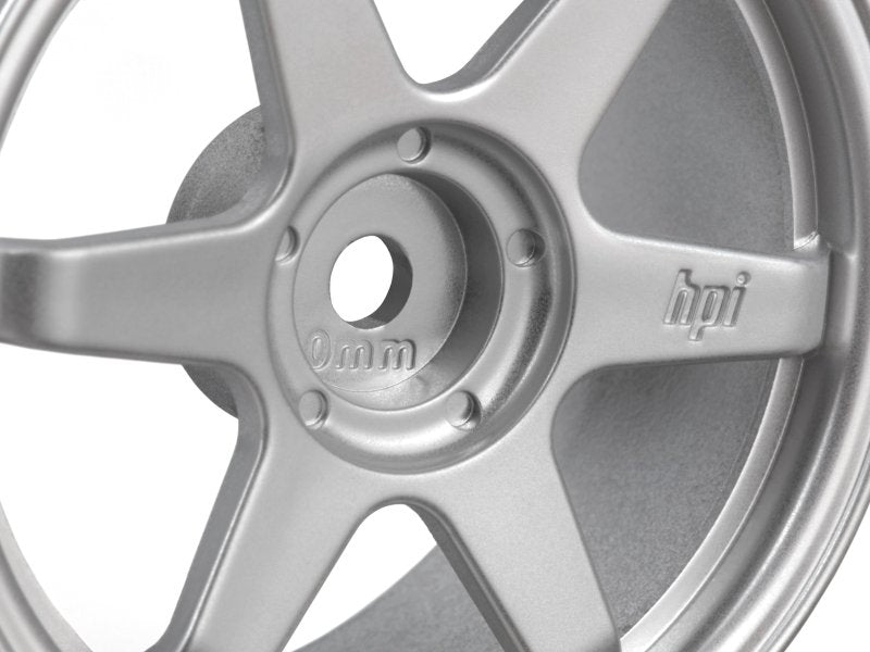 Radio Control - HPI TE37 Wheel 26mm Matte Chrome (0mm Offset)