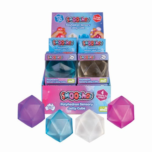 Jelly Cube Squishy - Smoosho's Polyhedron (Set of 12 Assorted)