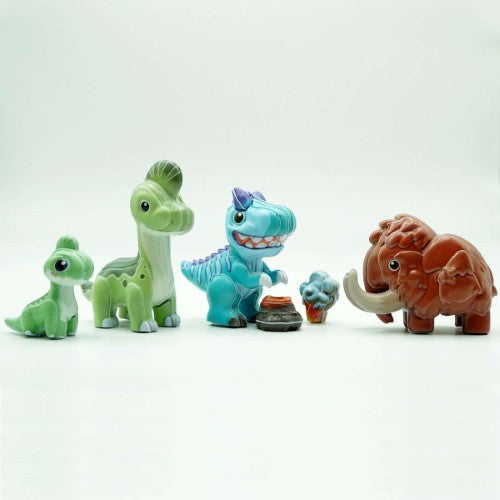 Bling Box 3D Model PVC Stickers Puzzle - Dinosaurs (Set of 6)