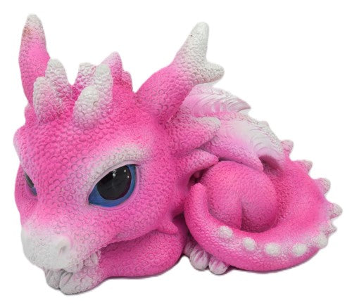 Ornament - Cute Purple Resting Dragon (13 x 8.2 x 8.5cm)