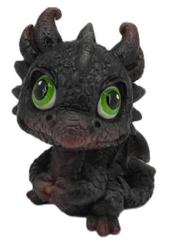 Ornament - Black Baby Dragon (7 x 5.5 x 7.5cm)