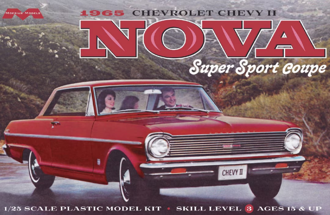 Plastic Kitset - Moebius Models 1/25 1965 Chevrolet Chevy II Nova Super Sport Coupe