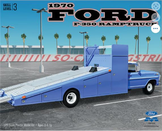 Plastic Kitset - Moebius Models 1/25 1970 Ford F-350 Ramp Truck