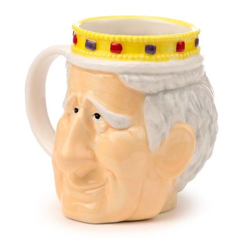 Ceramic Head Shaped Mug - King Charles III