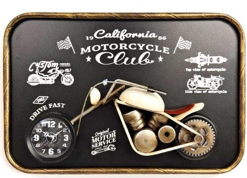 Metal Wall Art California Motorcycle Club (45 x 30cm)