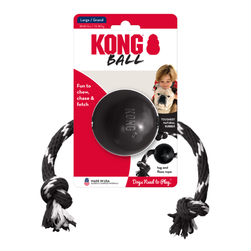 Dog Toy - KONG Extreme Ball w/Rope (Large)