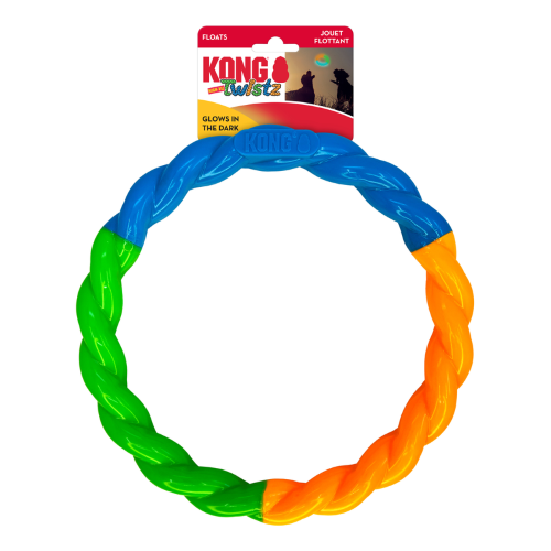 Dog Toy - KONG Twistz High-Viz Ring (Large)
