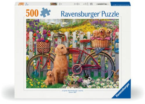 Ravensburger Cute Dogs in the Garden Puzzle 500 Pieces