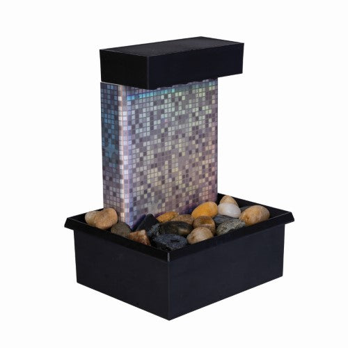 LED Disco Back Drop Water Feature Fountain (Set of 2)