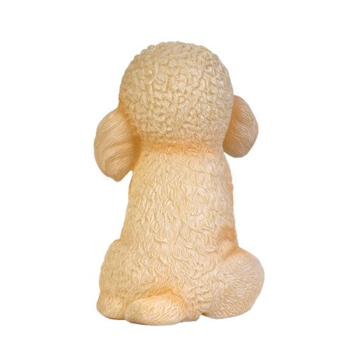 Table Lamp - White Poodle Dog (14.6 x 12 x 19cm)
