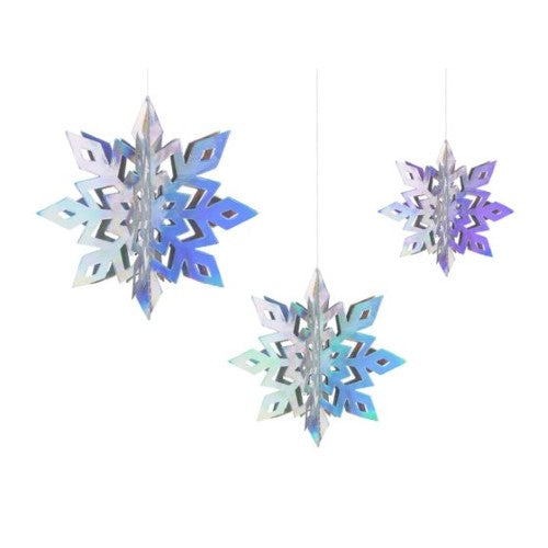 Pink Christmas Hanging Decorations - Pack of 6