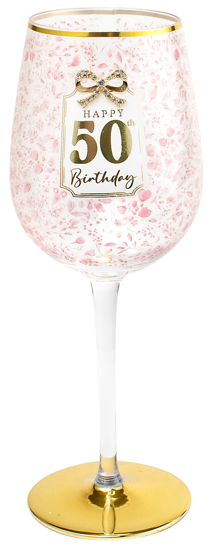 GLASS - 50TH PRETTY BOW (400ML)
