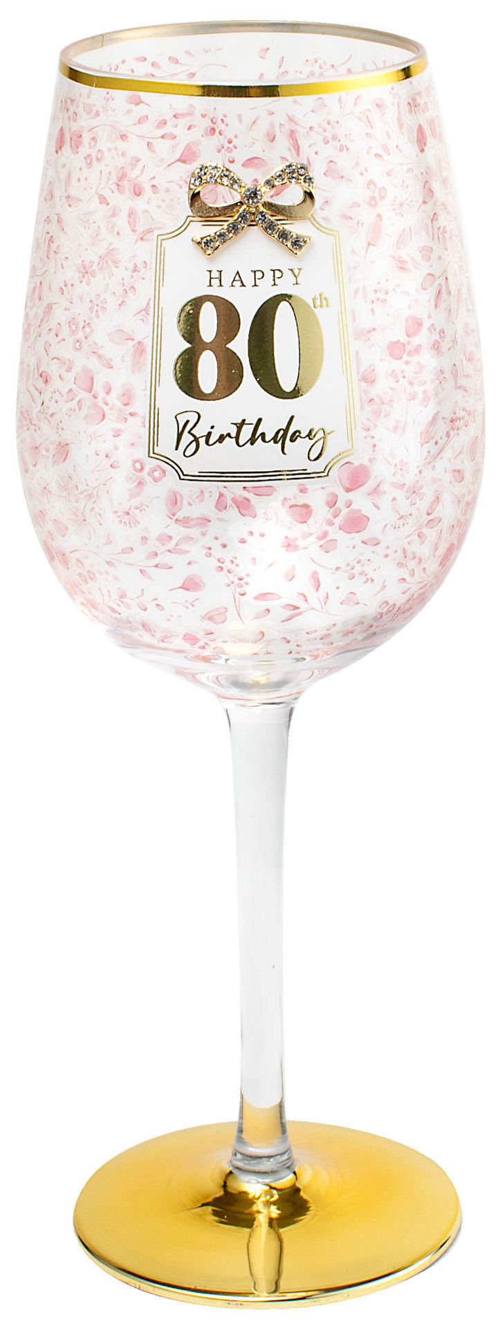 GLASS - 80TH PRETTY BOW (400ML)