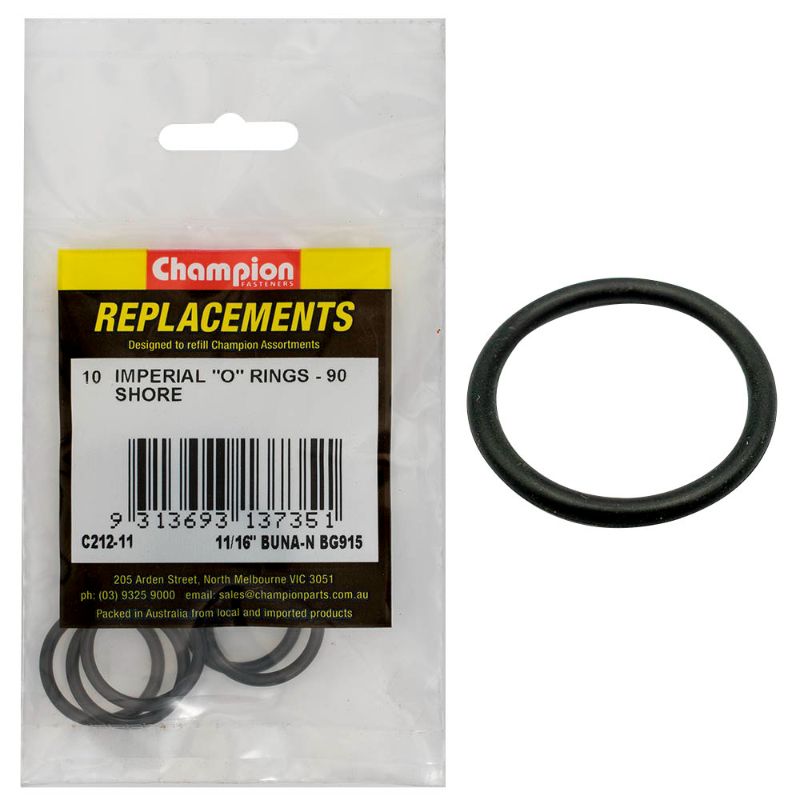 11/16 (TUBE REF) X .863 (I.D.) X .116(SEC.) O-RING