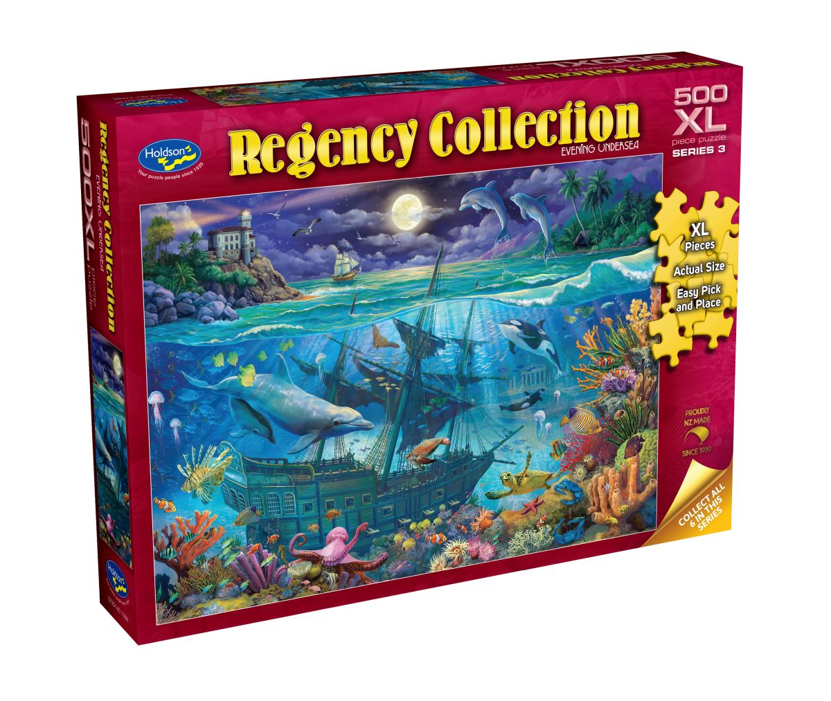 Holdson - Regency Series 3 - Evening Undersea - 500 Piece XL - Jigsaw Puzzle